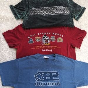 GREAT condition - 3 Disney Parks Tshirts (men's M)